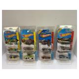 LOT OF 8 HOT WHEELS CARS WITH PROTECTIVE CASES