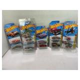 LOT OF 10 HOT WHEELS CARS IN PROTECTIVE CASES IN