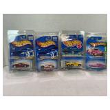 LOT OF 4 HOT WHEELS CARS IN PROTECTIVE CASES