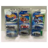LOT OF 6 HOT WHEELS T-HUNT CARS IN PROTECTIVE CASE