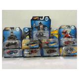 LOT OF 9 HOT WHEELS CHARACTER CARS IN FACTORY