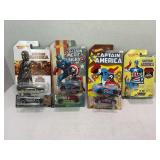 LOT OF 6 HOT WHEELS CARS CAPTAIN AMERICA SEALED IN