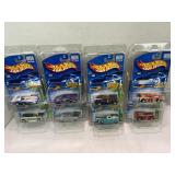 LOT OF 8 HOT WHEELS CARS WITH PROTECTIVE CASES