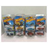 LOT OF 8 HOT WHEELS CARS WITH PROTECTIVE CASES