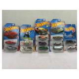 LOT OF 12 HOT WHEELS CARS IN FACTORY SEALED