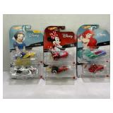 LOT OF 6 HOT WHEELS CARS DISNEY CHARACTER CARS