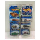 LOT OF 6 HOT WHEELS T-HUNT CARS IN PROTECTIVE CASE
