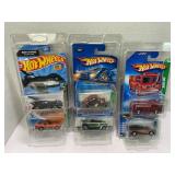LOT OF 6 HOT WHEELS TREASURE HUNT CARS IN FACTORY