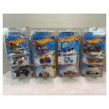LOT OF 8 HOT WHEELS CARS WITH PROTECTIVE CASES