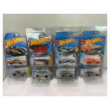 LOT OF 8 HOT WHEELS CARS IN PROTECTIVE CASES