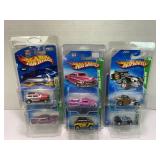 LOT OF 6 HOT WHEELS TREASURE HUNT CARS IN FACTORY