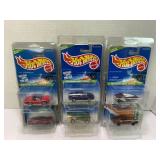 LOT OF 6 HOT WHEELS TREASURE HUNT CARS IN FACTORY