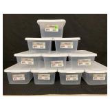 10 - 6 QUART, 5.7 LITER BOXES WITH LIDS