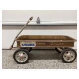 VINTAGE RADIO FLYER STEEL WHEEL CHILD'S WAGON