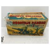 Cragstan Toy Shooting Cannon w/shells in original