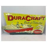 Duracraft boats of distinction metal embossed sign