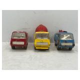 Lot of 3 vintage tonka construction toys