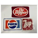 Dr Pepper, Pepsi & 7 Up Vintage Jacket Patches