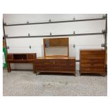 LANE 3 PIECE BEDROOM SUITE WITH 5 DRAWER CHEST