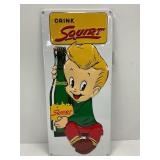 Squirt embossed metal advertising sign - 8' x 18'