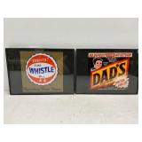 Small Drink framed advertising pieces -