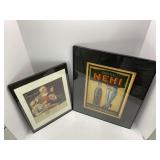 Drink Nehi framed heavy card stock & Orange Crush
