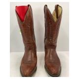 MASON BROWN LEATHGER COWBOY BOOTS SIZE 9D