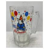 SPUDS MACKENZIE 1987 BUD LIGHT GLASS DRINKING