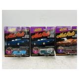 Lot of 3 Johnny Lightning 1/64 die cast cars in