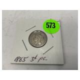 1865 three cent nickel