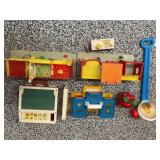 LARGE LOT OF VINTAGE FISHER PRICE TOYS