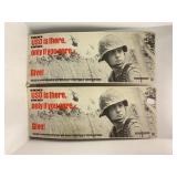 USO military cardboard Signs - 28' x 11'