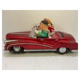 Vintage Metal Battery Operated Tin Litho Car