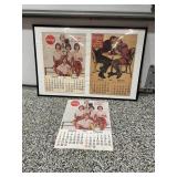 1967 & 1969 Coca-Cola Calendars - 17' x 12' with