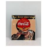 Porcelain Andy Rooney Coca-Cola Advertising Sign