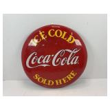 1999 Coca-Cola metal 12' Button Sign