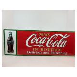 Coca-Cola heavy metal embossed Advertising Sign -