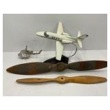 Lot of Aviation collectibles -heavy metal Lear Jet
