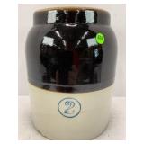 2 GALLON PRIMITIVE STONEWARE CROCK CANNING JAR