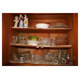 CONTENTS OF CABINET IN LAUNDRY ROOM - GLASSWARE,