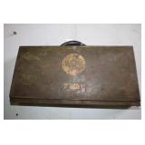 WALDEN METAL TOOL BOX WITH WALDEN SOCKETS AND