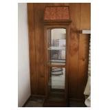 WOOD GLASS FRONT LIGHT UP CURIO CABINET - 21' X