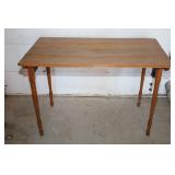 ANTIQUE FOLD UP OAK TABLE - VERY UNIQUE - 36' X