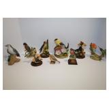 LARGE LOT OF BIRD FIGURINES