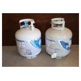 LOT OF TWO PROPANE GRILL TANKS - ONE IS FULL