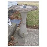 CEMENT BIRD BATH - 30' TALL X 23' WIDE