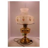 ALADDIN MODEL 12 ELECTRIFIED BRASS OIL LAMP