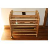 CEDAR ROLL AROUND SHOE RACK - 21' X 16' X 20'