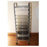 ROLL AROUND 10 DRAWER STORAGE RACK - 13' X 16' X