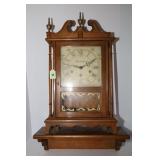 DANEKER ANTIQUE WIND UP WALL CLOCK WITH GERMAN